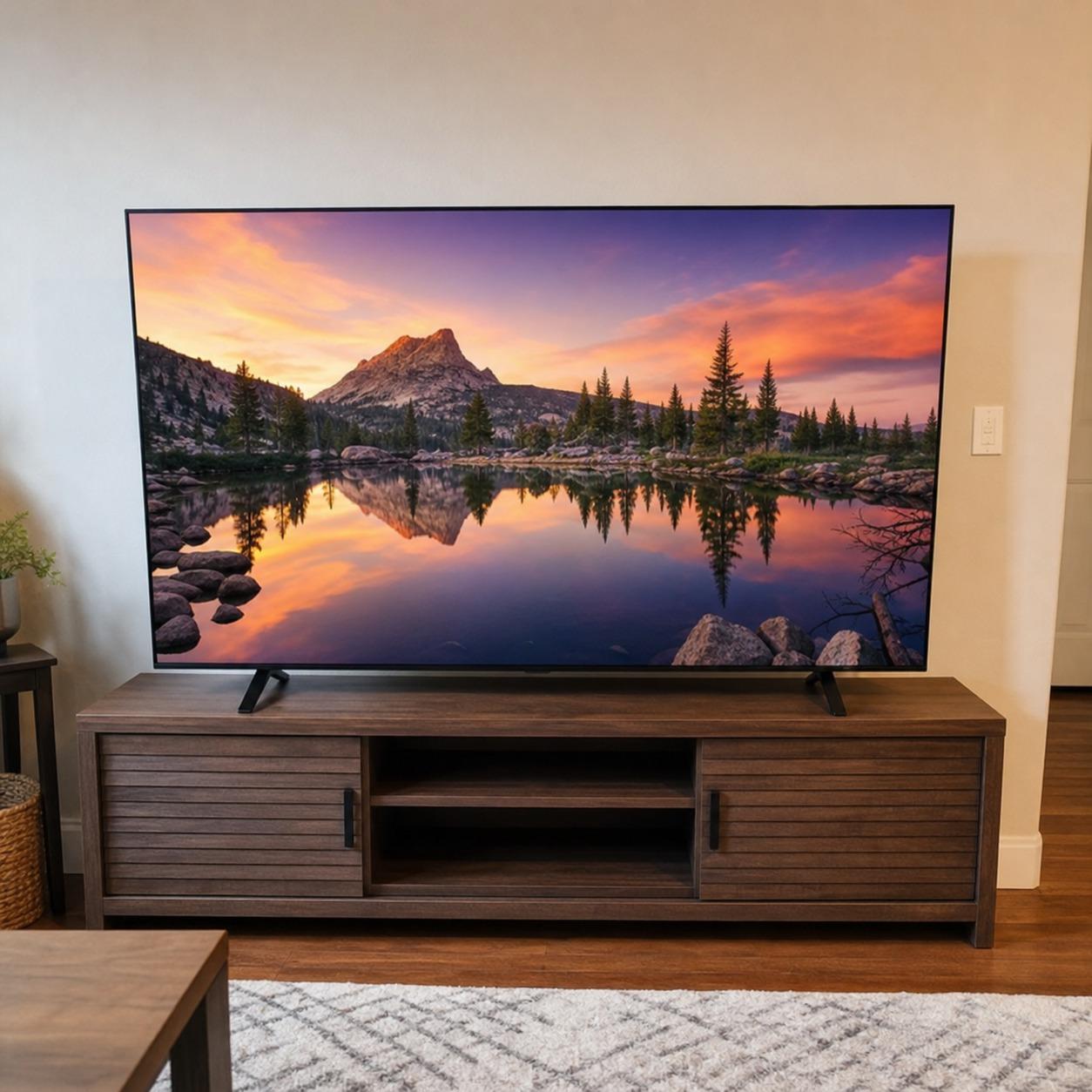 Sold open box LG C4 65-inch OLED TV photographed by the seller