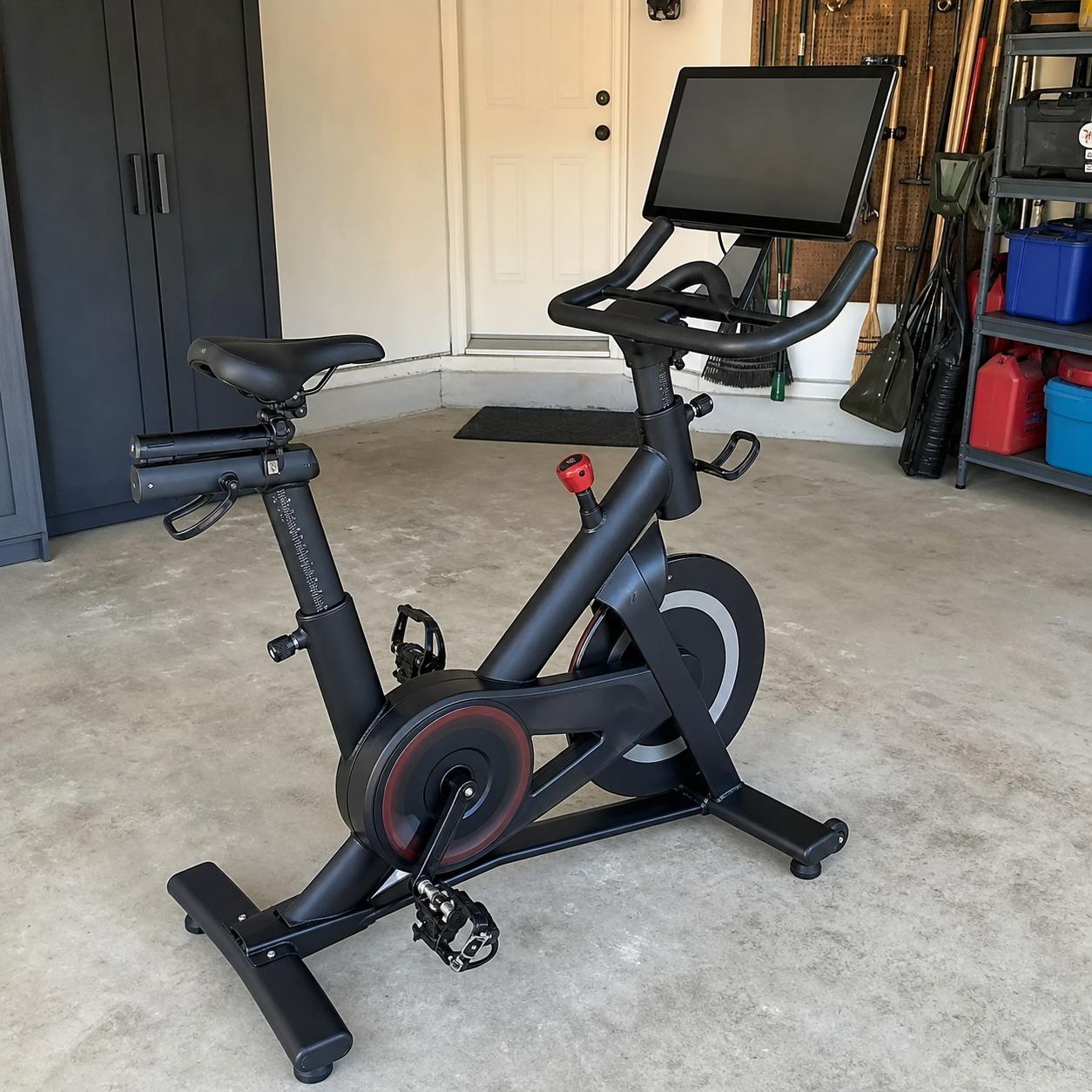Sold like new Peloton Bike+ photographed by the seller